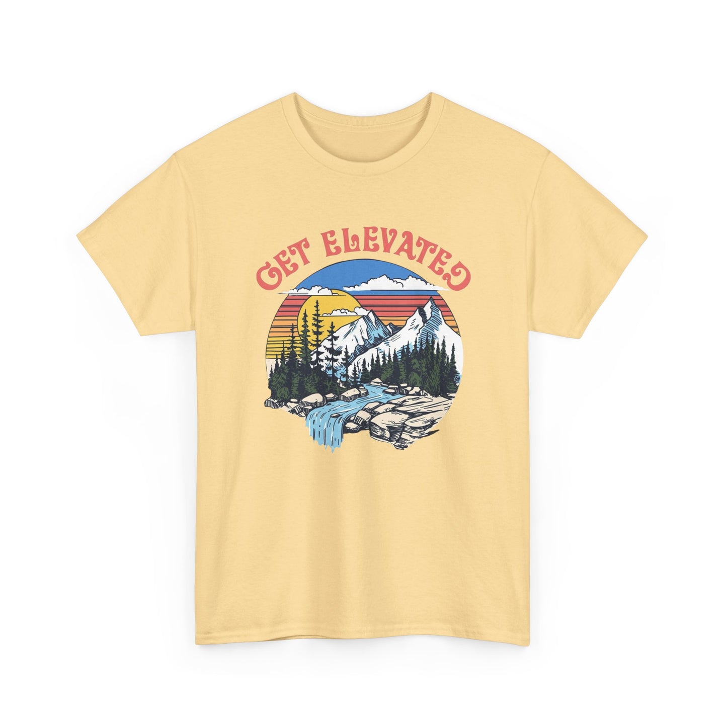 Get Elevated Outdoors Graphic T Shirt Unisex Heavy Cotton Tee
