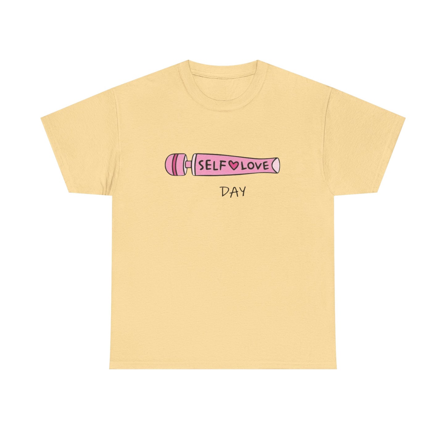 Vibrator Self Love Day Funny Graphic T-Shirt Unisex Heavy Cotton Tee Gift