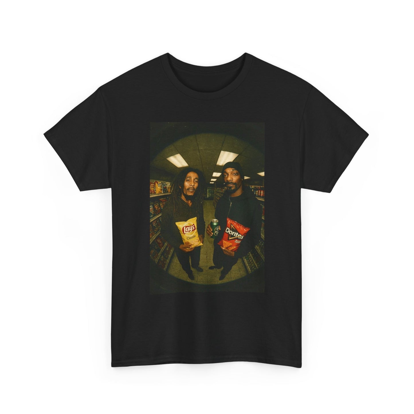 Snoop And Marley Funny T Shirt Unisex Heavy Cotton Tee