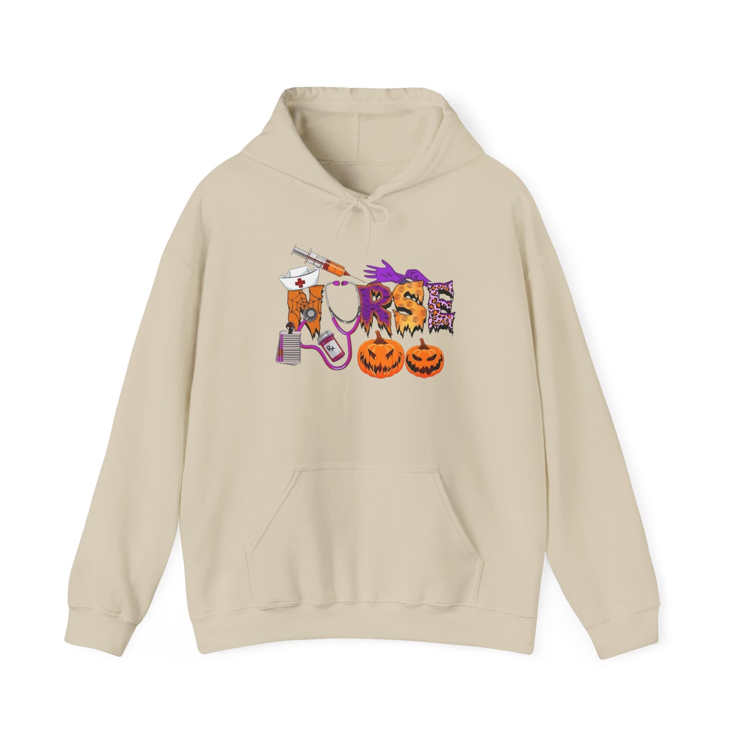 Nurse Halloween Graphic Hoodie Unisex Heavy Blend™ Hooded Sweatshirt