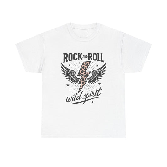 Rock And Roll Wild spirit Graphic T Shirt Unisex Heavy Cotton Tee