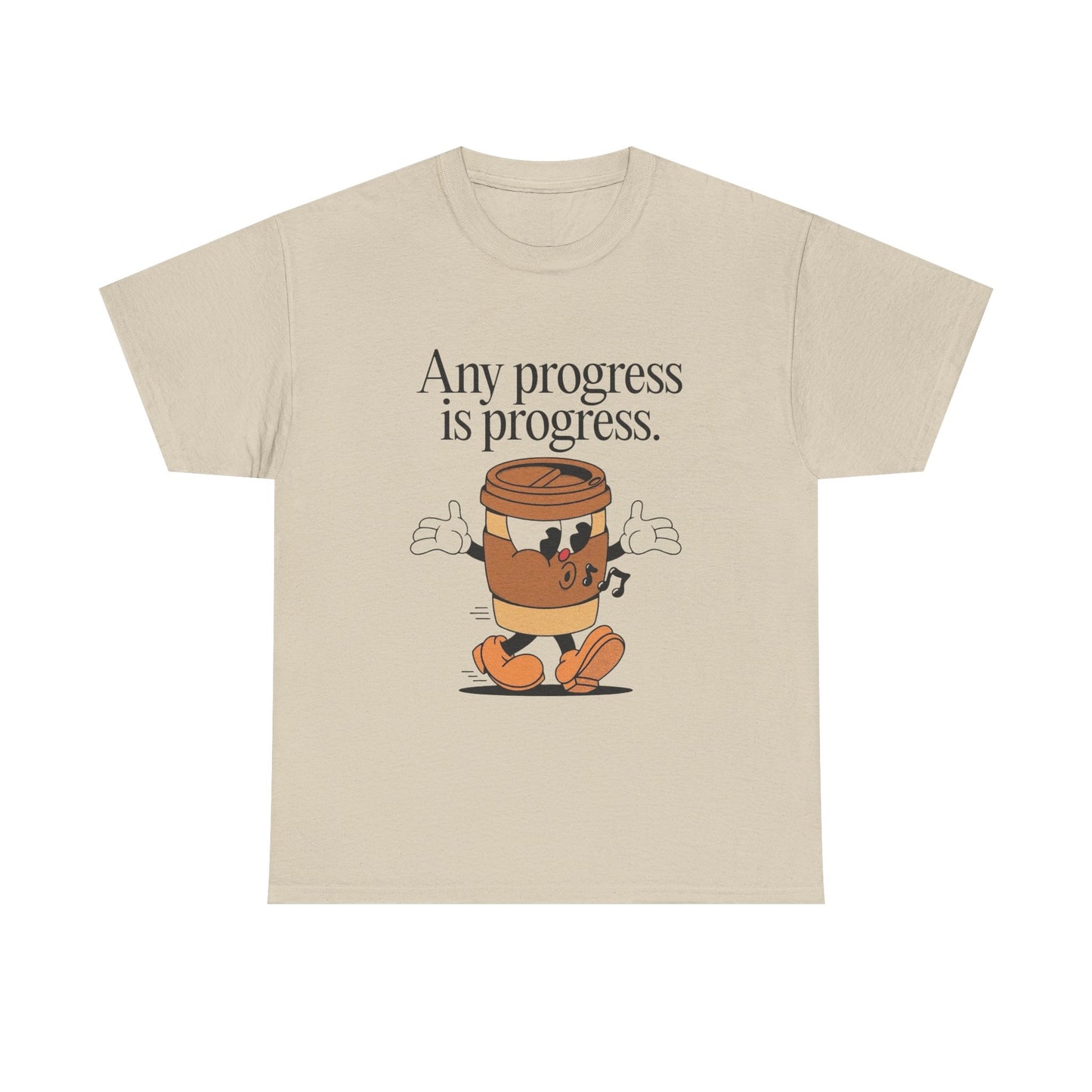 Any Progress Is Progress Graphic T Shirt NEW ADULT TEE VINTAGE