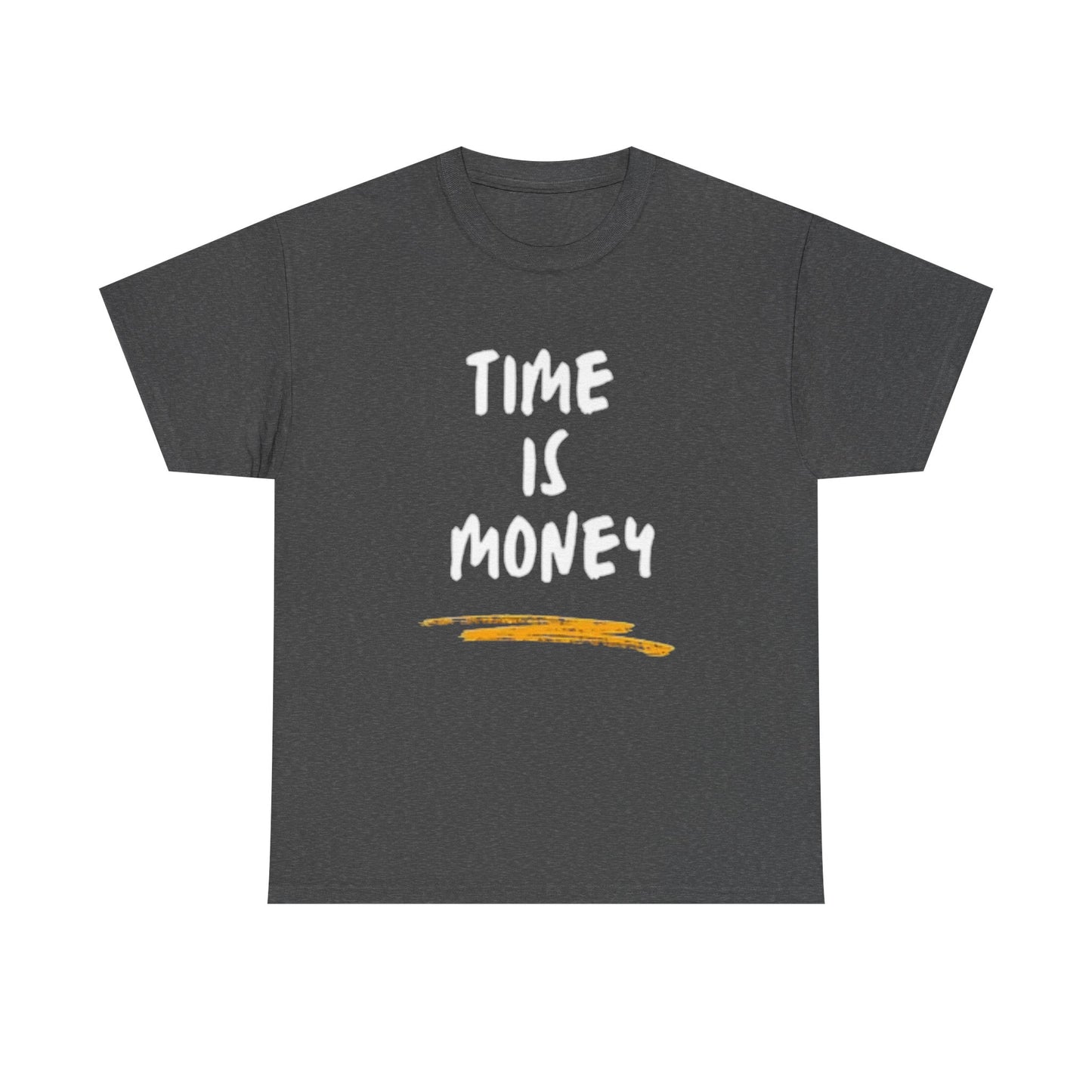 Time Is Money Graphic T Shirt Motivation Crypto Investing  Unisex Heavy Cotton
