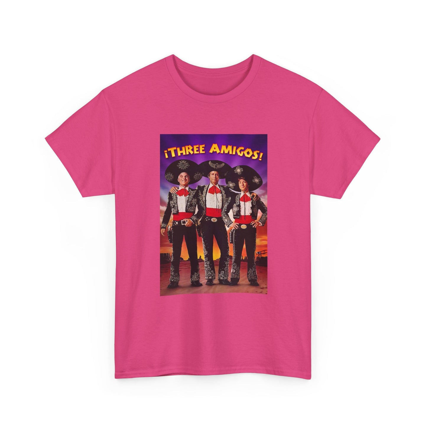Three Amigos Tshirt Steve Martin Graphic Vintage Comedy Unisex Heavy Cotton Tee