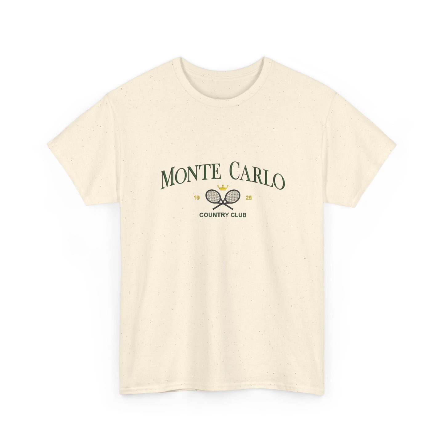 Monte Carlo Country Club Graphic T Shirt NEW Unisex Heavy Cotton Tee