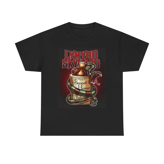 Lynyrd Skynyrd Graphic T Shirt Vintage Bottle Retro Unisex Heavy Cotton Tee
