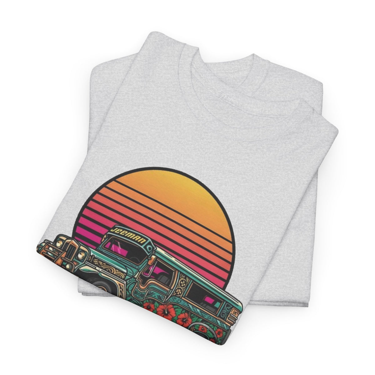 Filipino Graphic T Shirt Men's Bus Classic Retro Heavy Cotton Tee