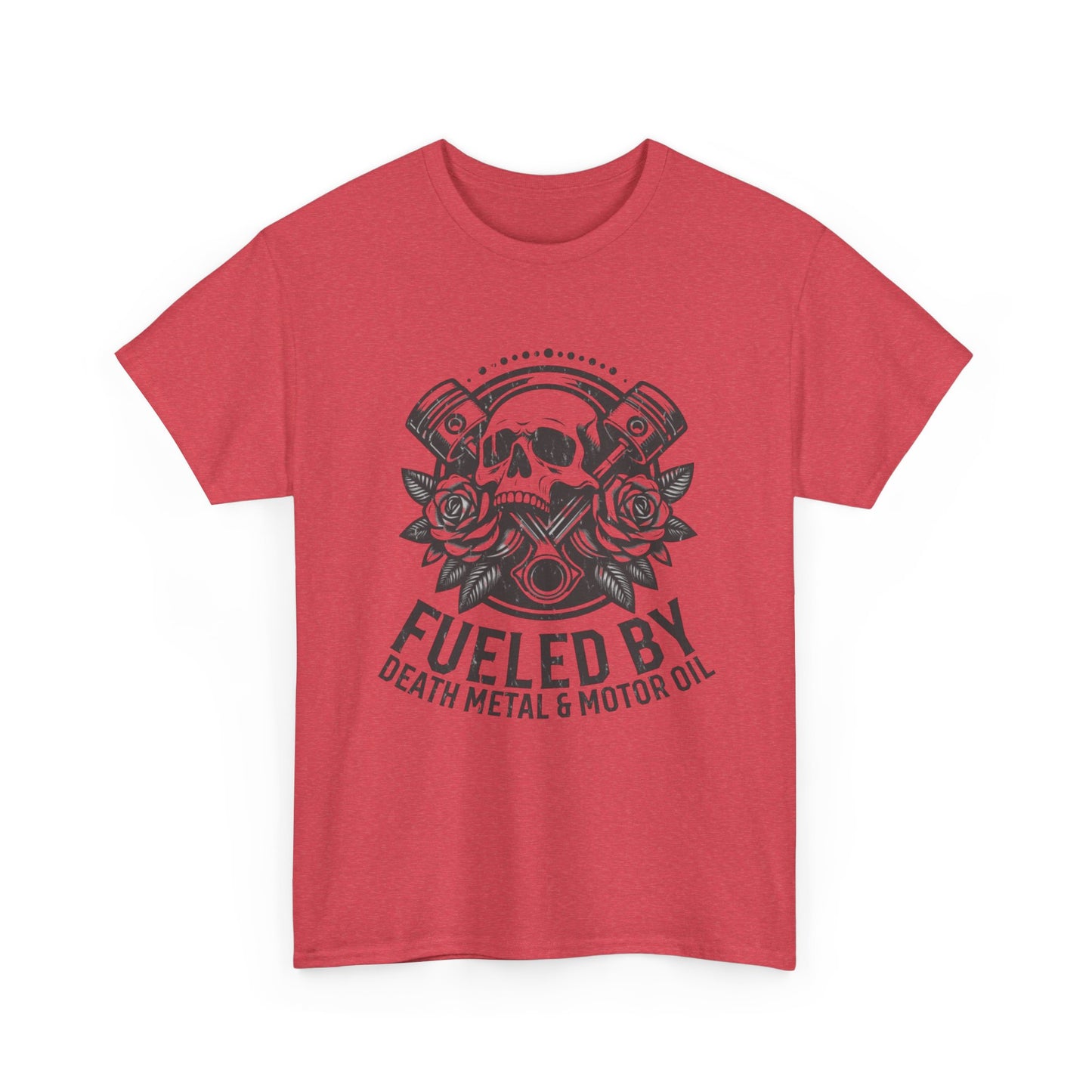 Death Metal And Motor Oil T Shirt Unisex Heavy Cotton Tee