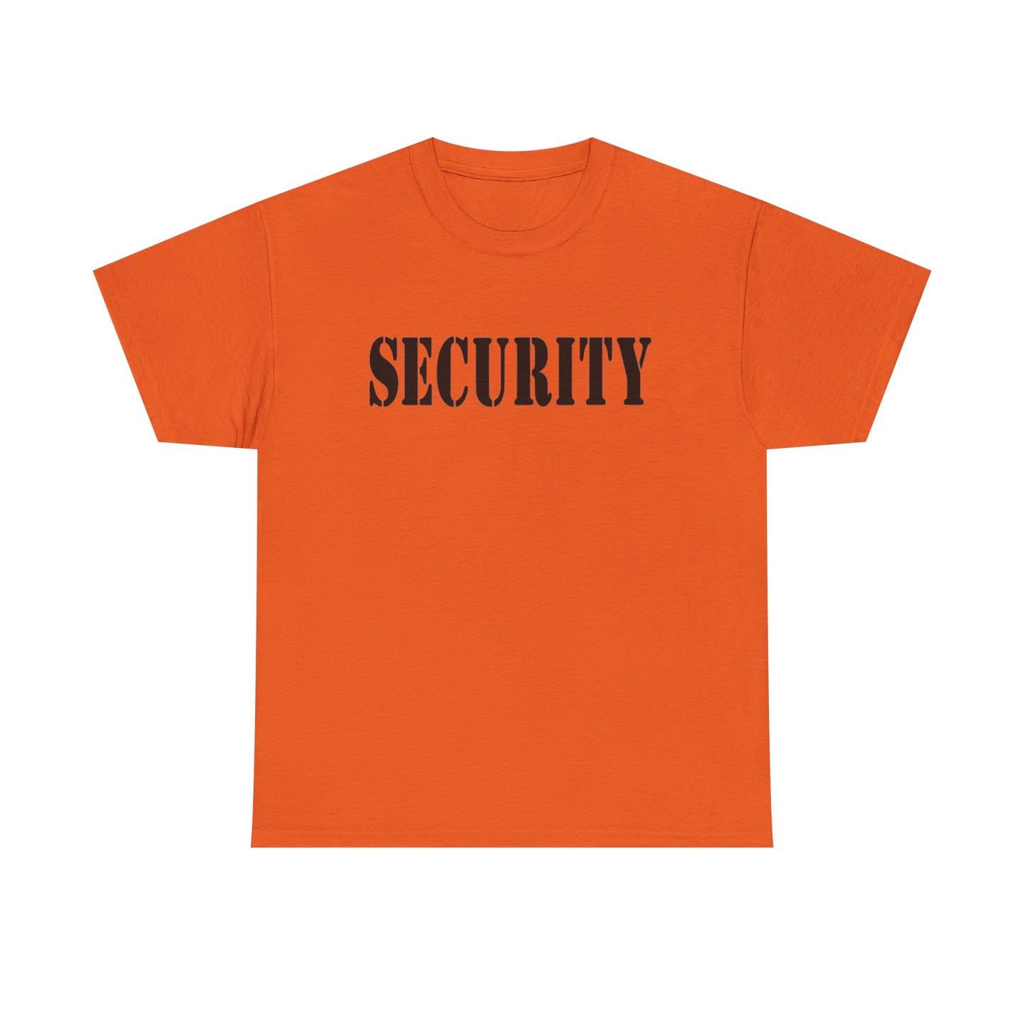 Security Graphic T Shirt Police Academy Uniform Funny Bar Unisex Heavy Cotton