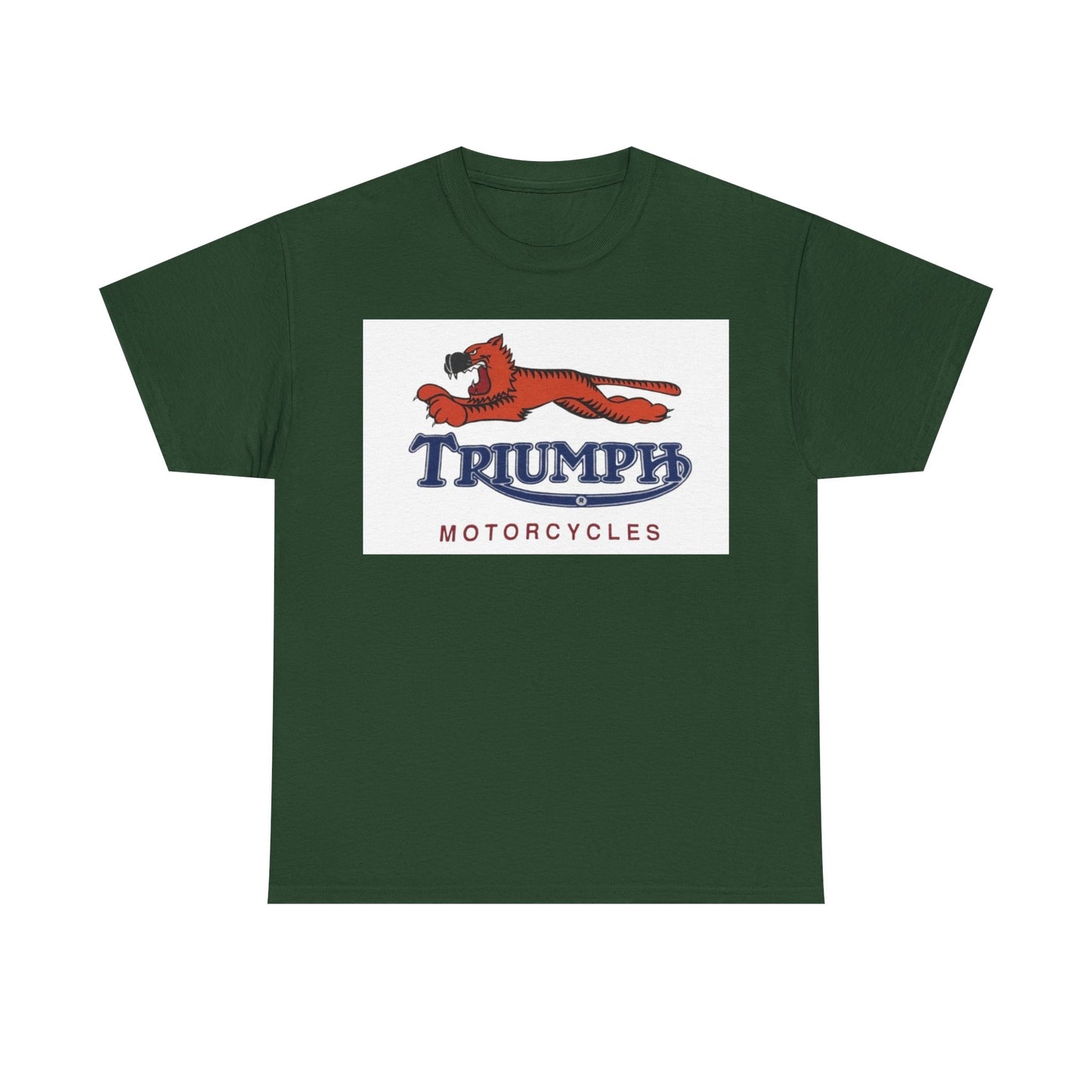 Triumph T-shirt vintage motorcycles nostalgia Tiger Unisex Heavy Cotton Tee