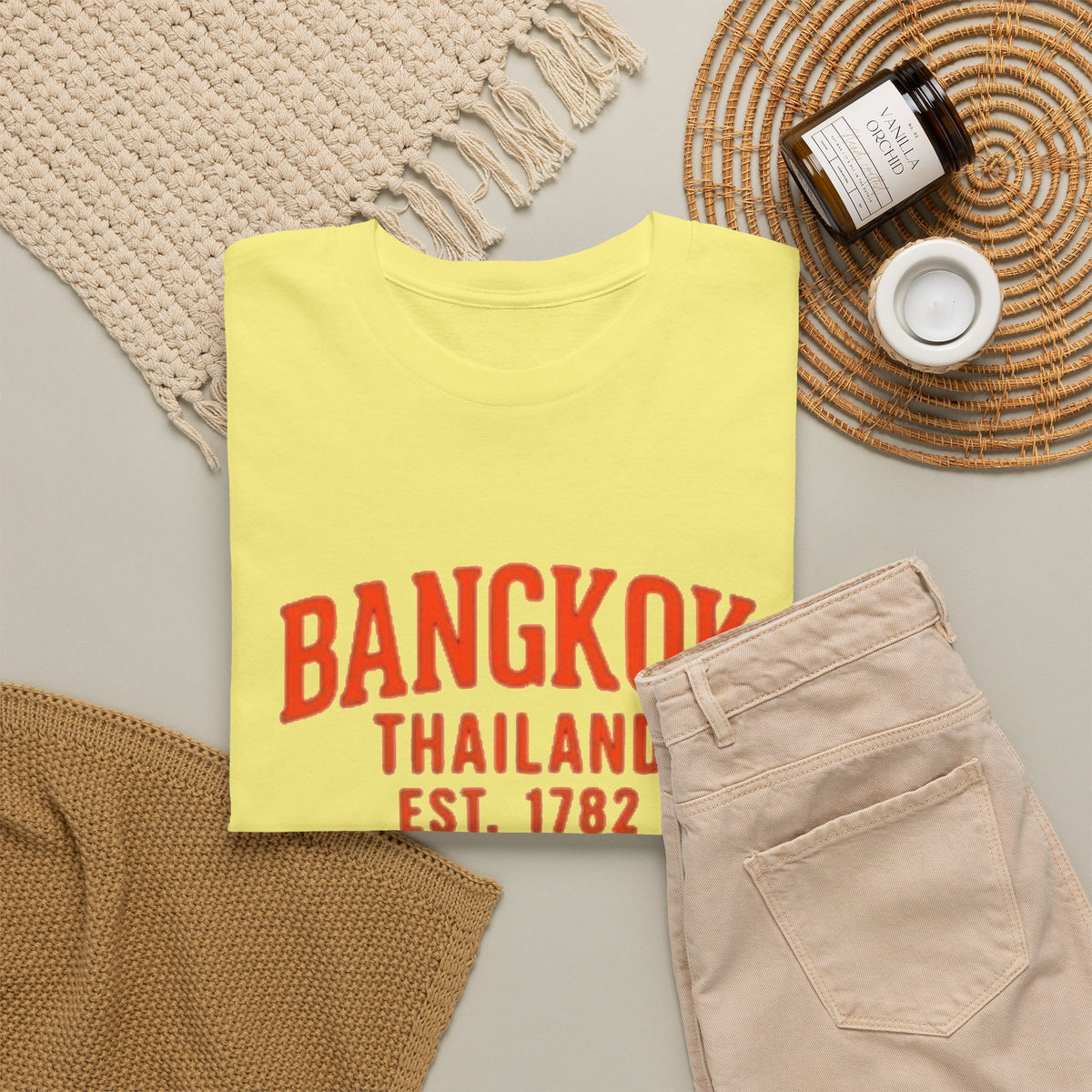 Bangkok Thailand Est. 1782 Americana Graphic T-Shirt Men's Graphic Tee