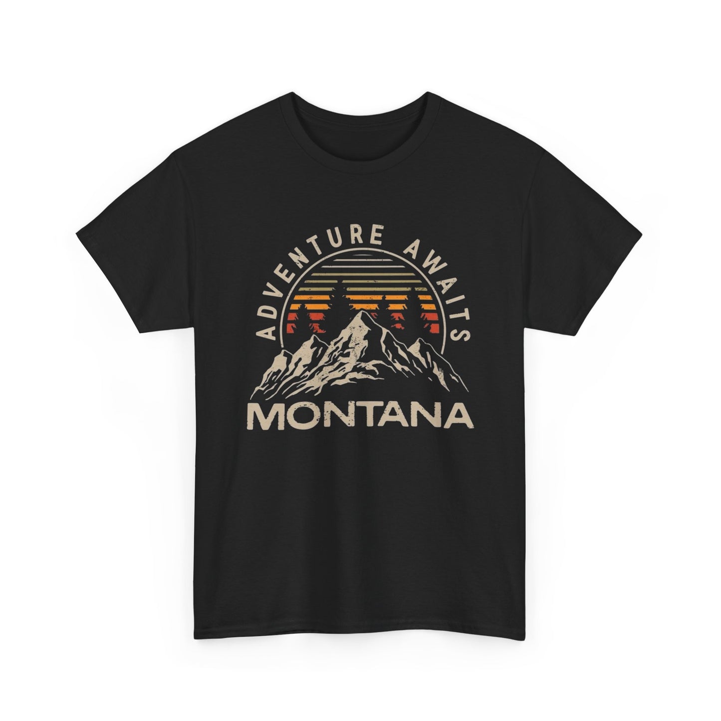 Adventure Awaits In Montana Graphic T Shirt NEW Adult Tee
