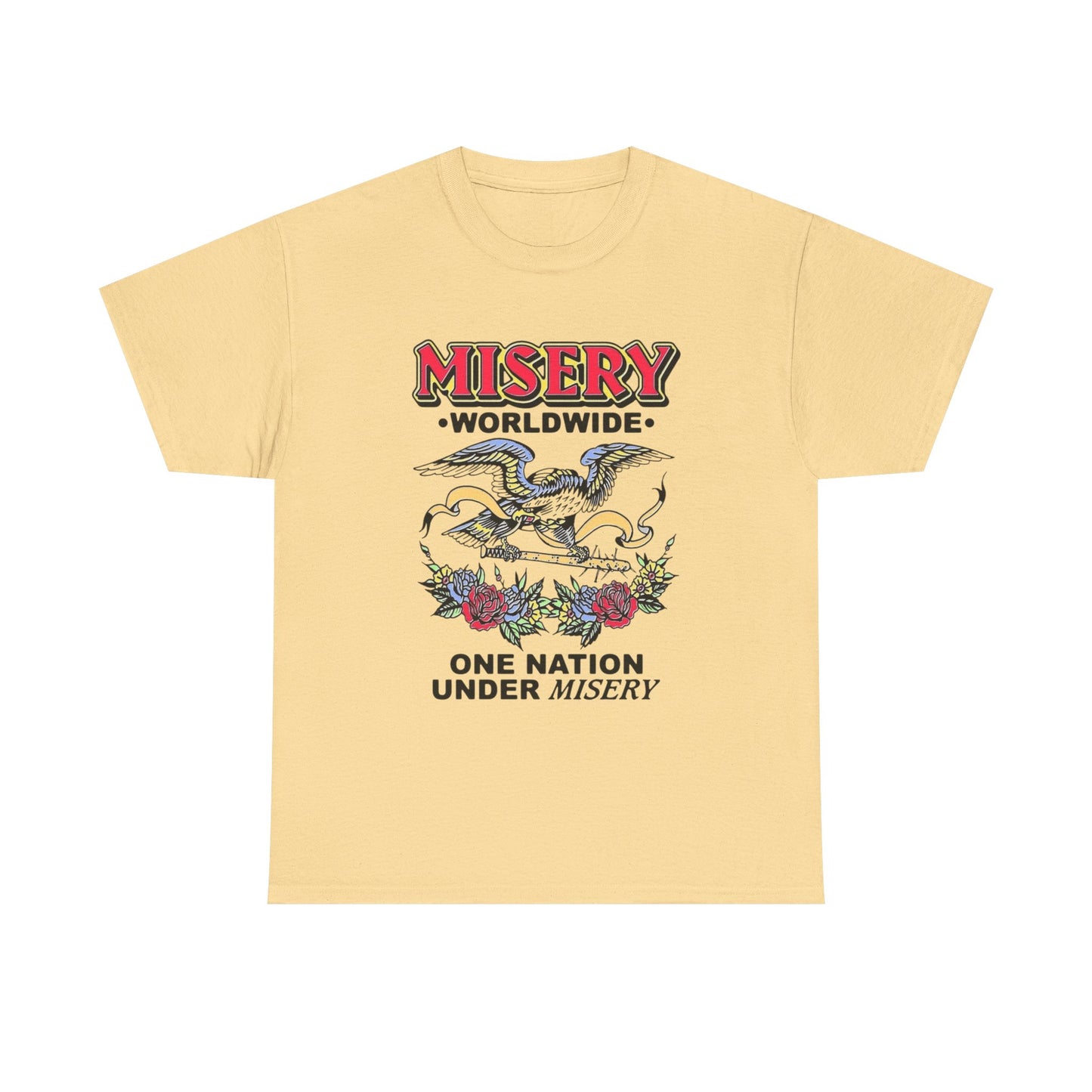 Misery Worldwide Graphic T Shirt Unisex Heavy Cotton Tee