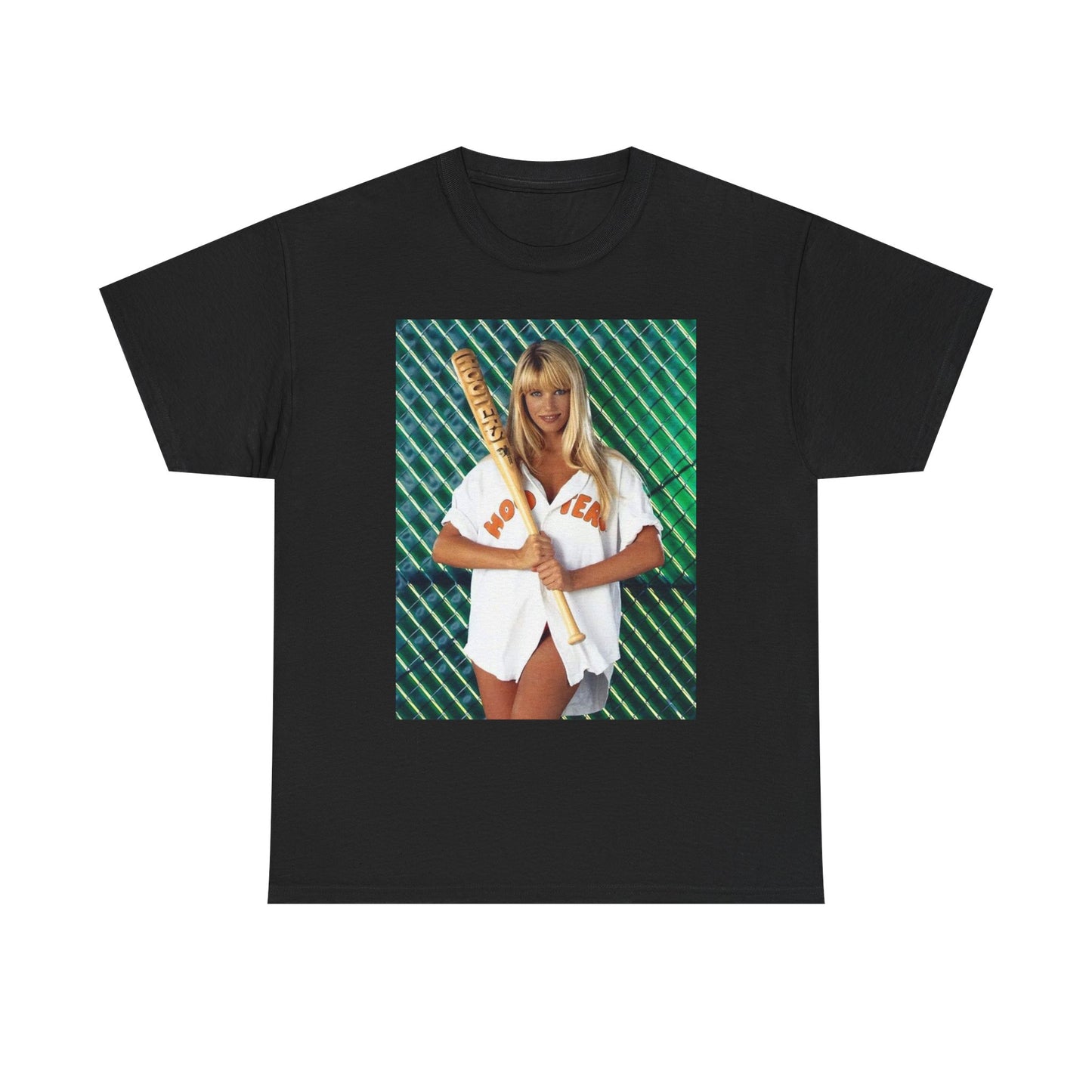 Hooters Baseball Model Blonde T Shirt Unisex Heavy Cotton Tee Gift