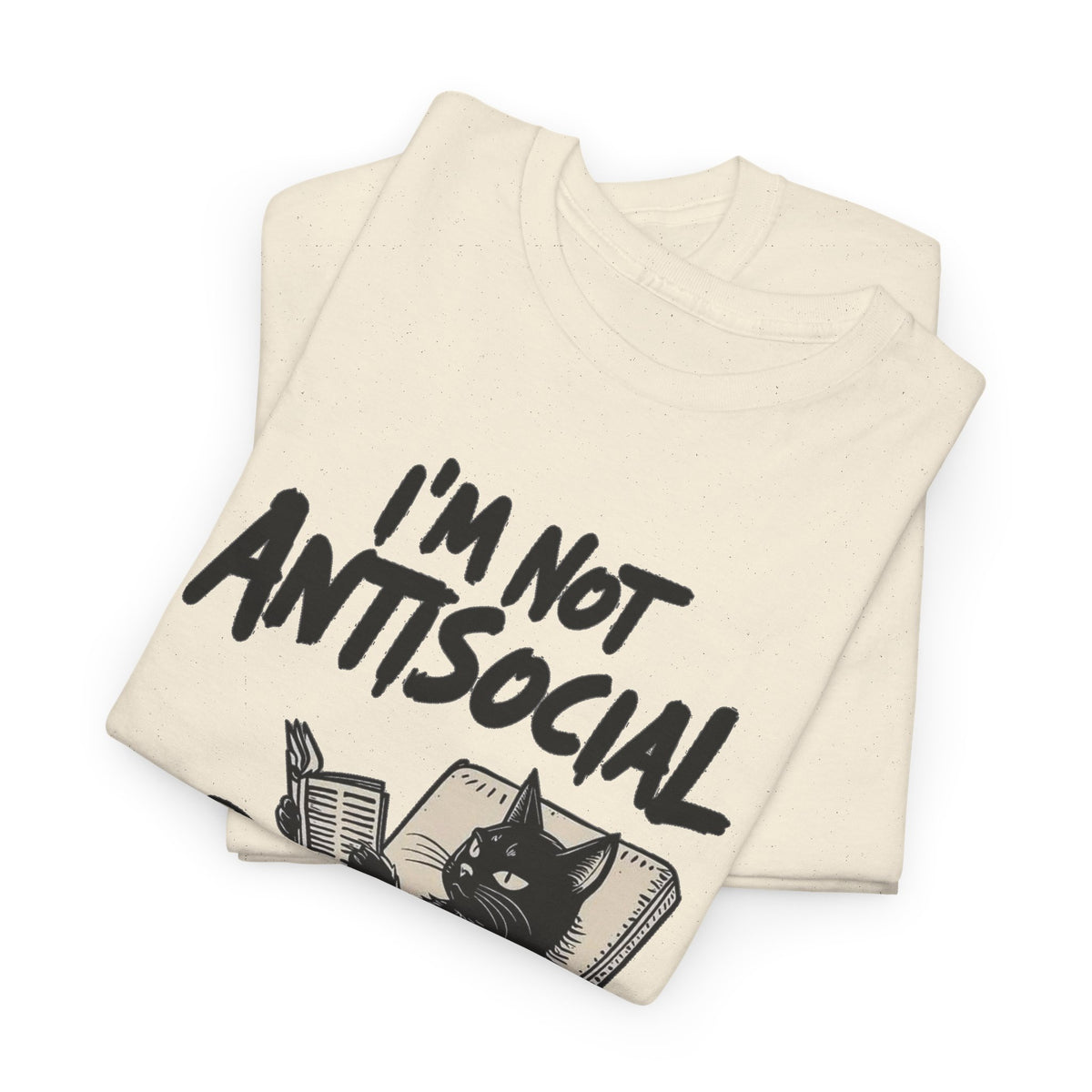 I'm Not Antisocial I'm Anti-Stupid Chair Graphic T-Shirt Men's Tee