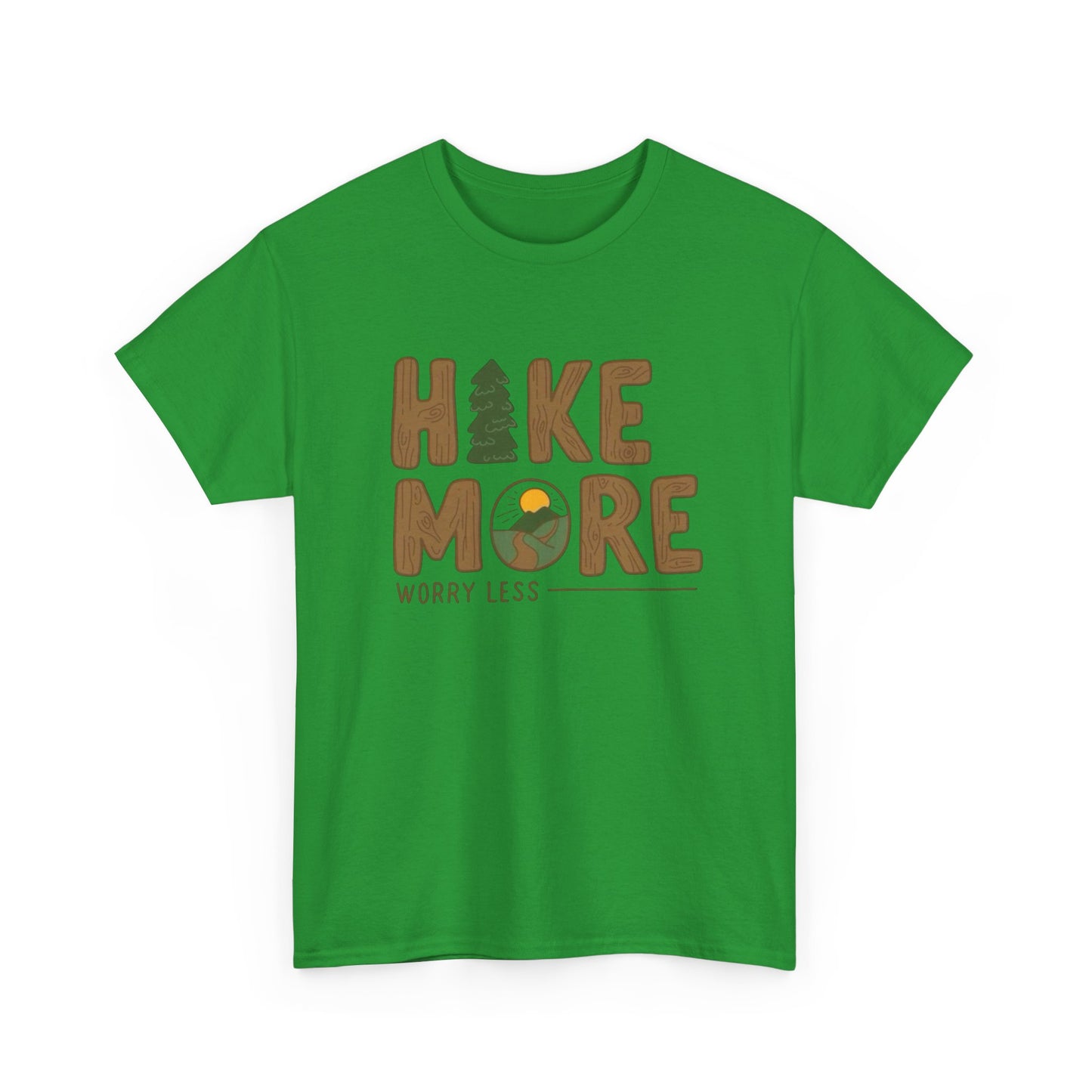 Hike More Worry Less Graphic T Shirt NEW ADULT TEE VINTAGE