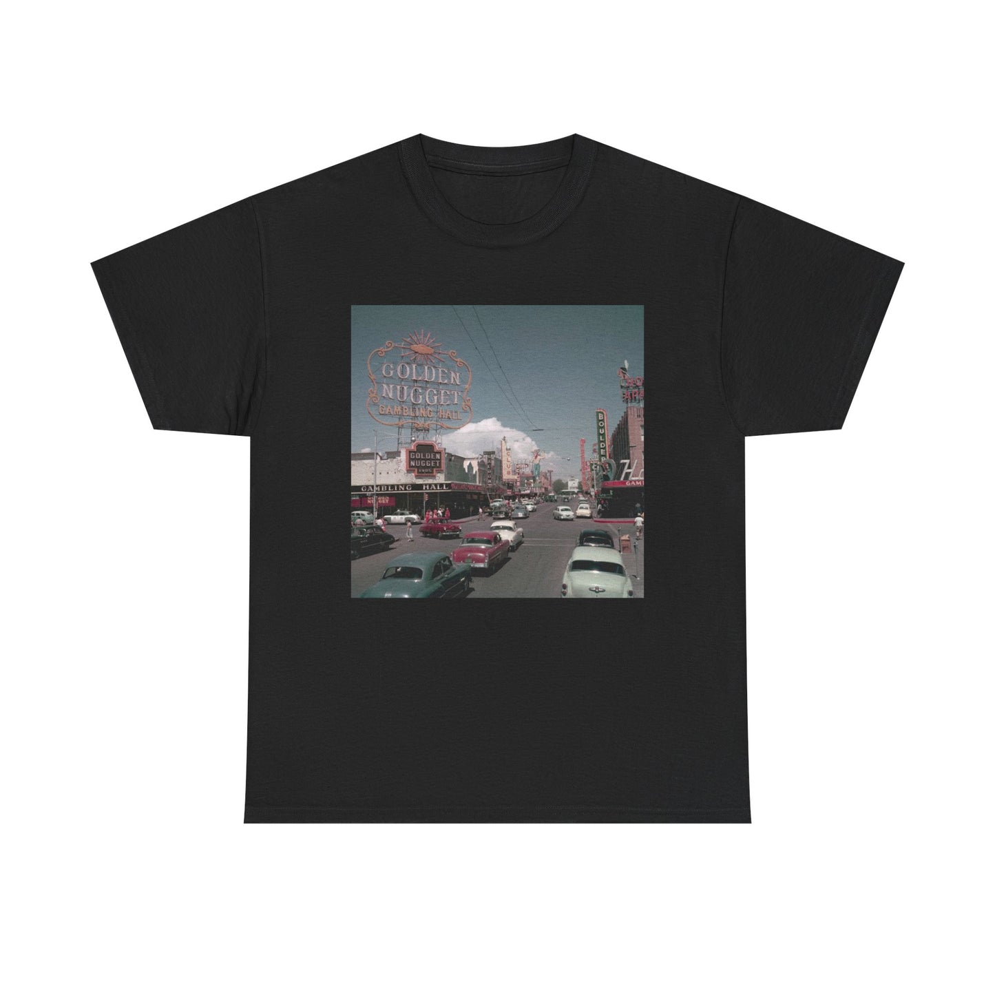 Old Las Vegas Tshirt Vintage Strip Retro Photo Nostalgia Unisex Golden Nugget