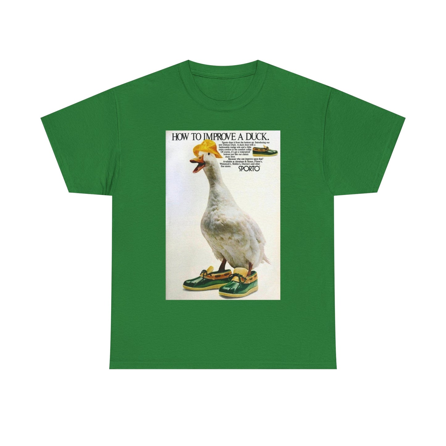 Duck vintage shirt funny bass pro fishing hunting Unisex Heavy Cotton Tee