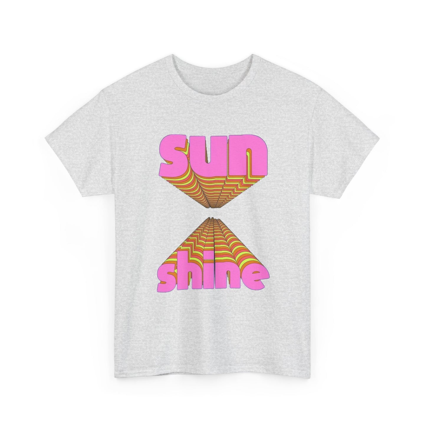 Sunshine 70's Retro Graphic T Shirt NEW Unisex Heavy Cotton Tee