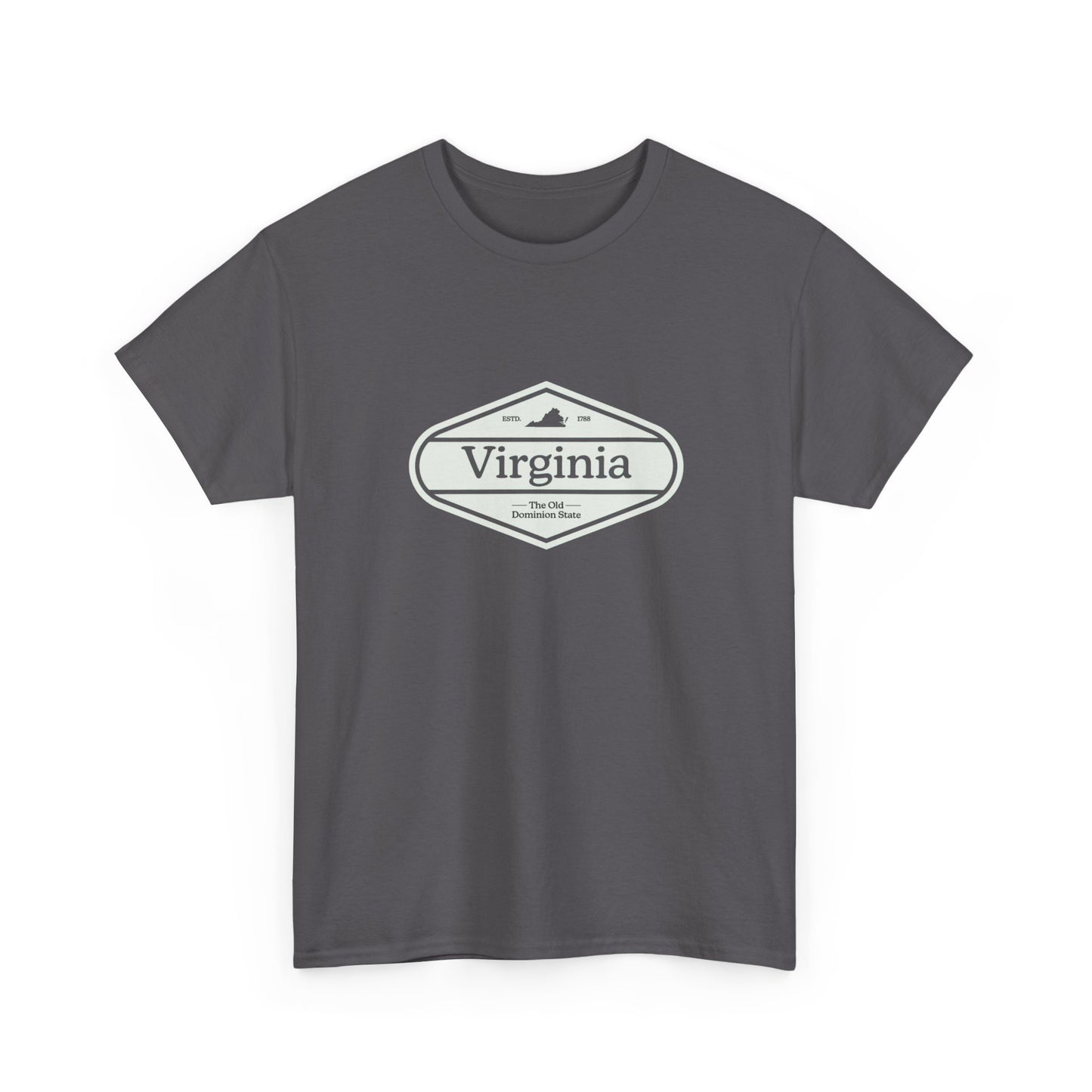 Virginia The Old Dominion State Graphic T Shirt ADULT NEW Heavy Cotton Tee