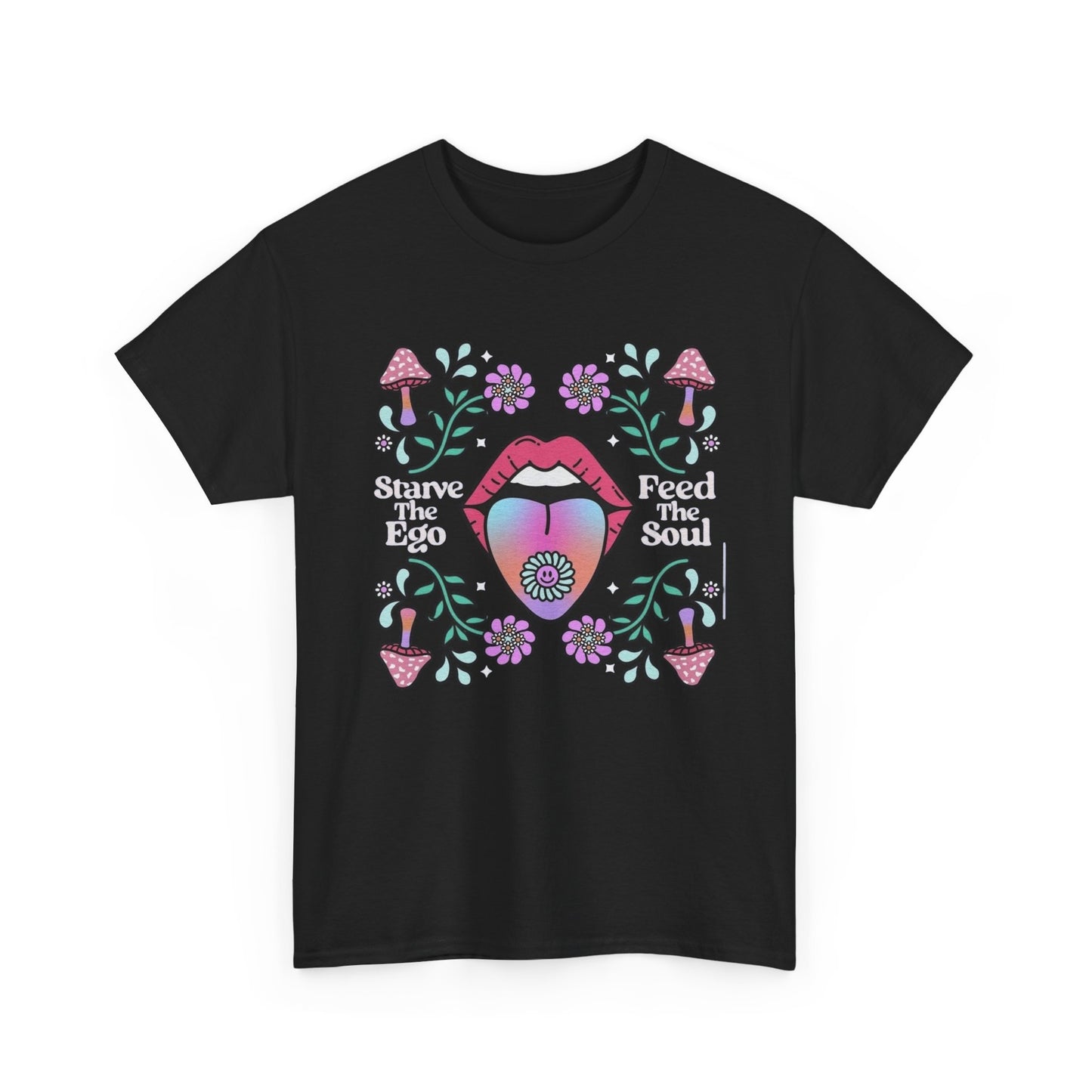 Feed The Soul Graphic T-Shirt Unisex Heavy Cotton Tee Gift