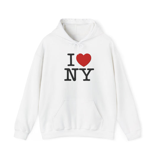 I Love New York Vintage Graphic Hoodie Unisex Heavy Blend™ Hooded Sweatshirt