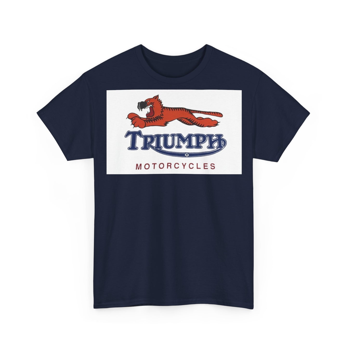 Triumph T-shirt vintage motorcycles nostalgia Tiger Unisex Heavy Cotton Tee