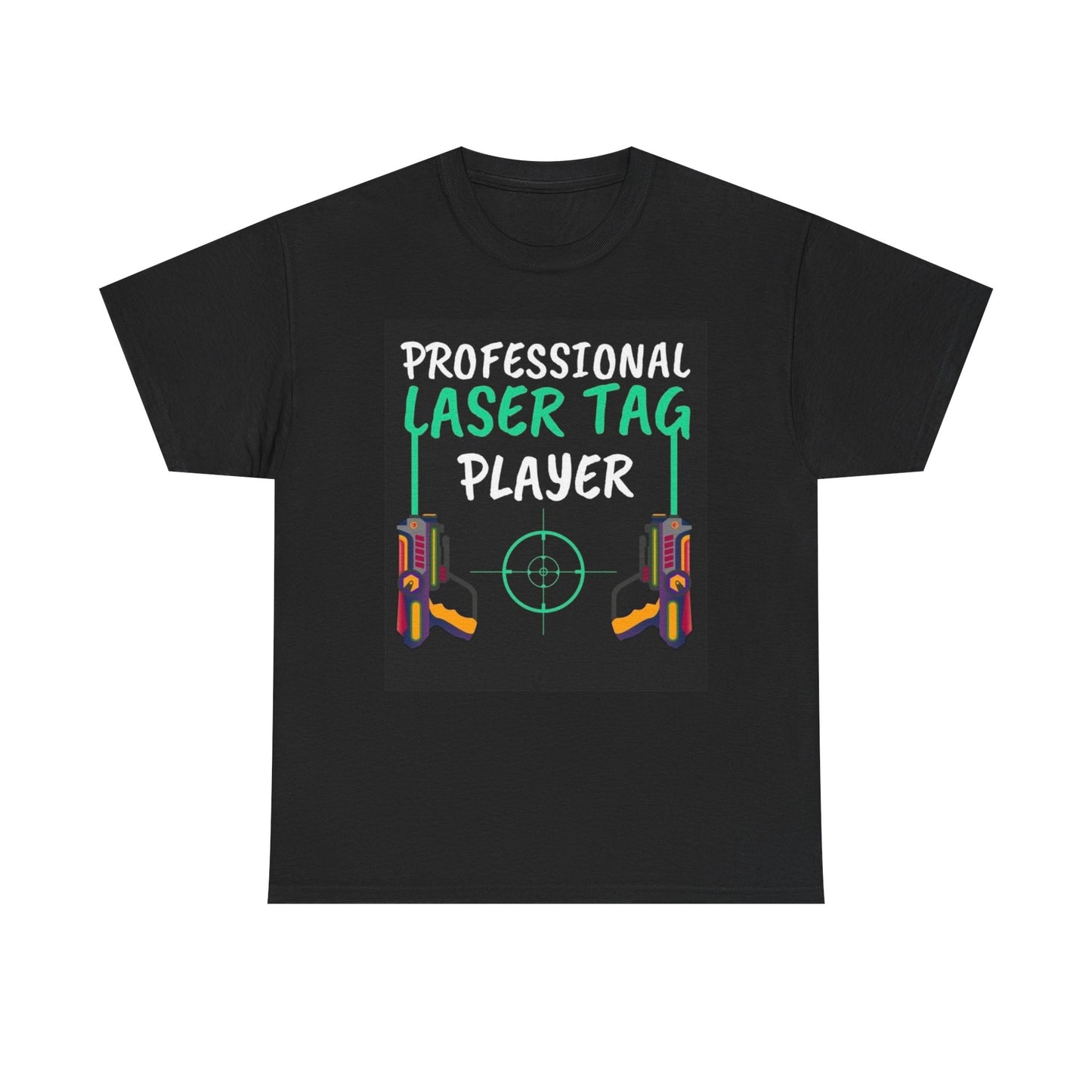 Laser Tag Player Graphic T Shirt Funny Gift Jokes Unisex Heavy Cotton Tee