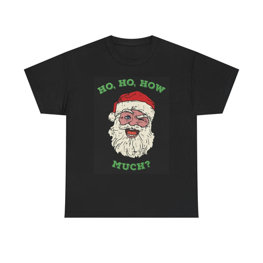 Santa Graphic T Shirt Hilarious Gift Funny Christmas Unisex Heavy Cotton Tee