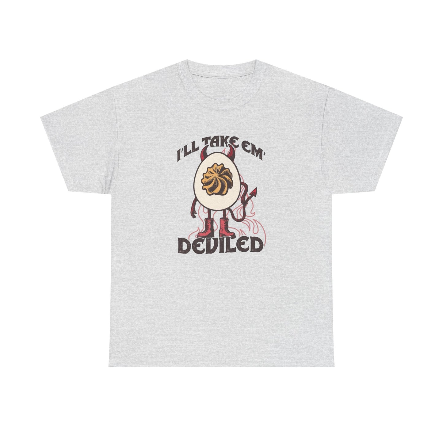 Funny Deviled Egg Jokes Graphic T Shirt NEW Unisex Heavy Cotton Tee