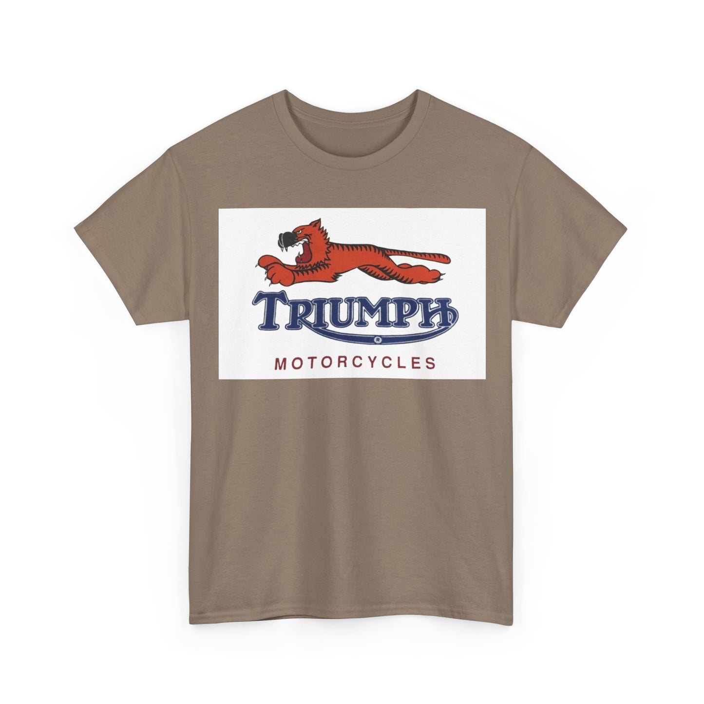 Triumph T-shirt vintage motorcycles nostalgia Tiger Unisex Heavy Cotton Tee