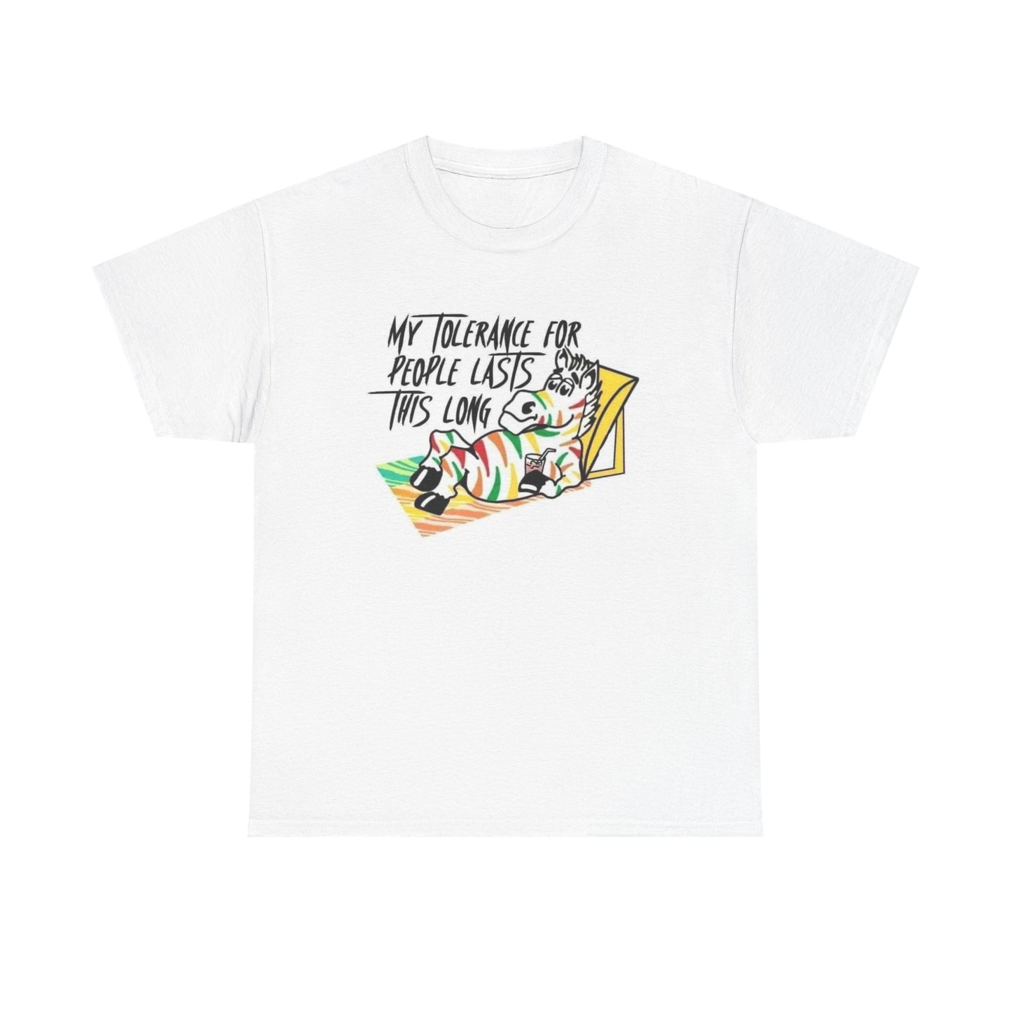 Zebra Gum Funny Graphic T Shirt Vintage 90s Unisex Heavy Cotton Tee