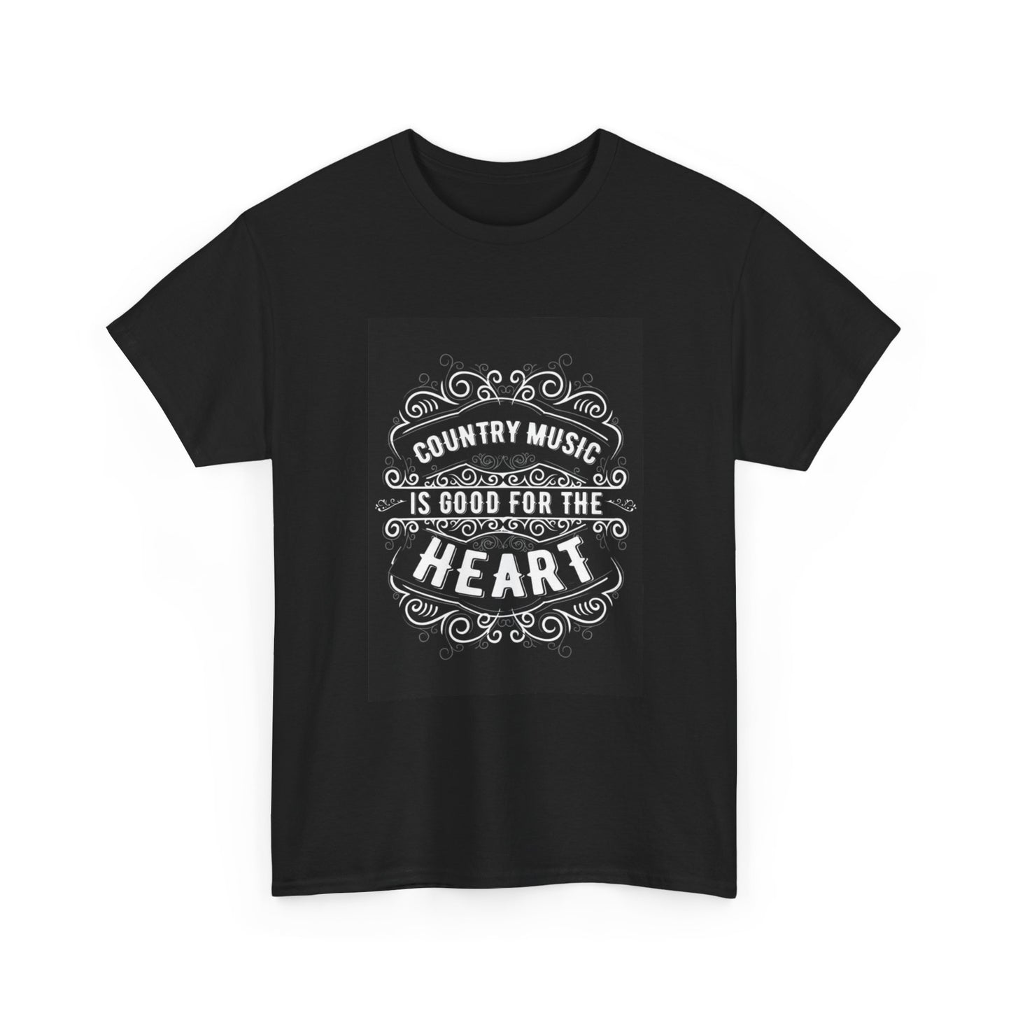 Country Music For The Heart Tshirt Hank Willie Strait Unisex Heavy Cotton Tee