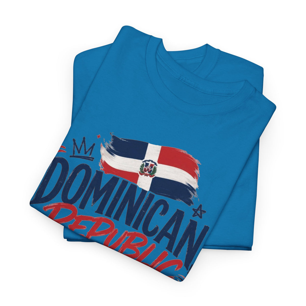 Dominican Republic Graphic T Shirt Men's Flag Retro Heavy Cotton Tee