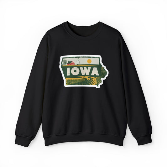 Iowa Farming Sweatshirt Men's Adult Crewneck Pullover Sweater