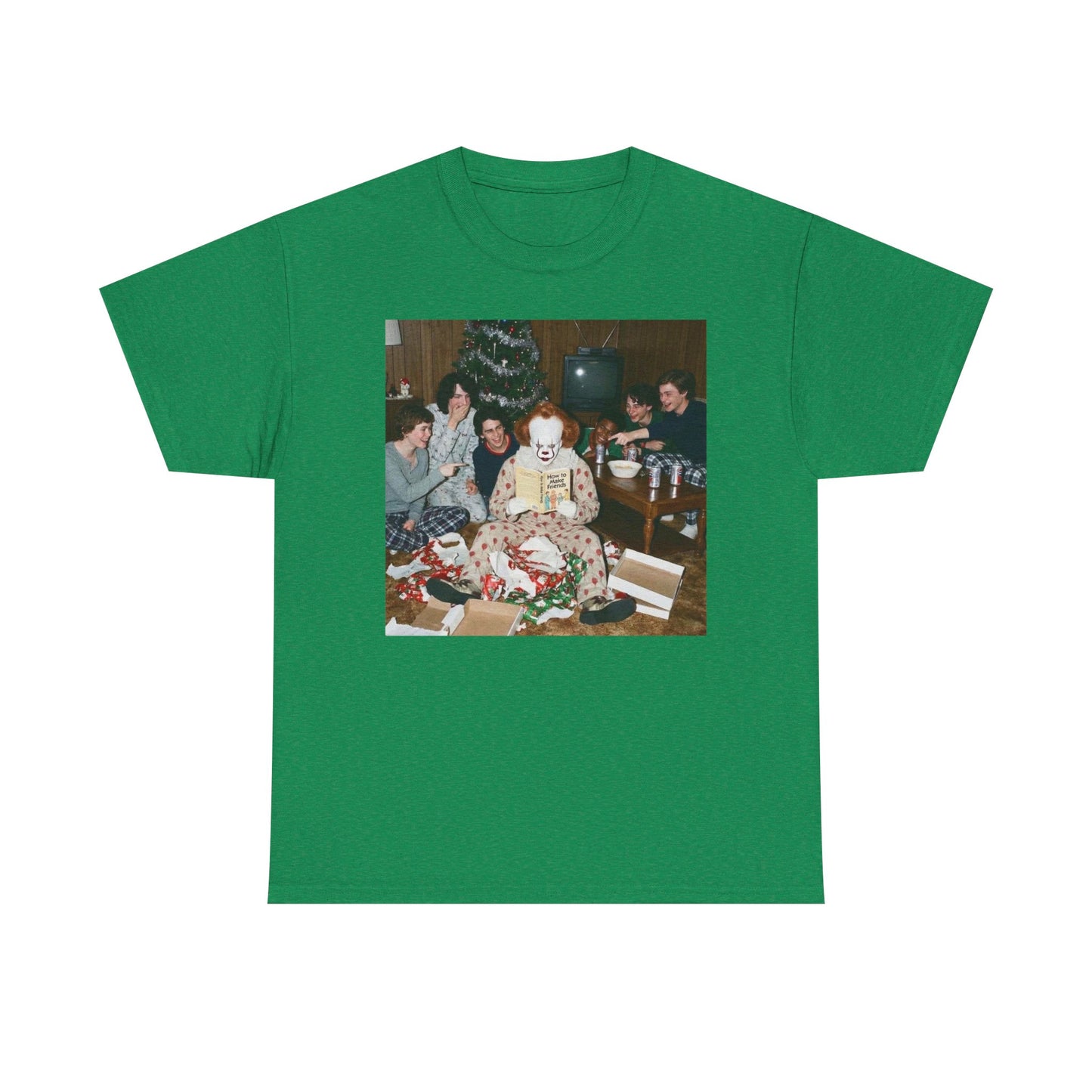 IT Horror Christmas Funny Graphic T Shirt NEW Unisex Heavy Cotton Tee
