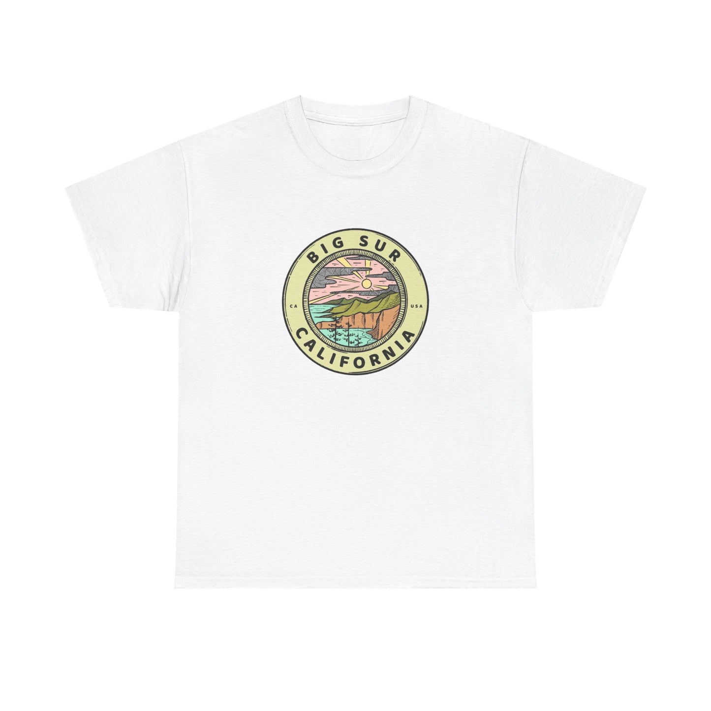 Big Sur California Graphic T Shirt NEW Adult Tee