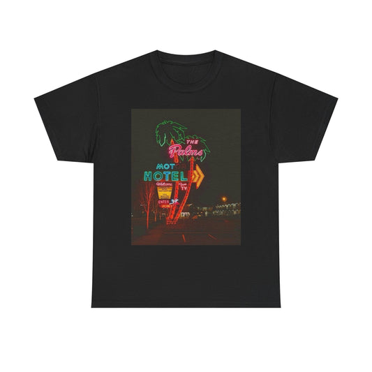 The Palms Motel Vintage Las Vegas Graphic T Shirt NEW ADULT Unisex Heavy Cotton