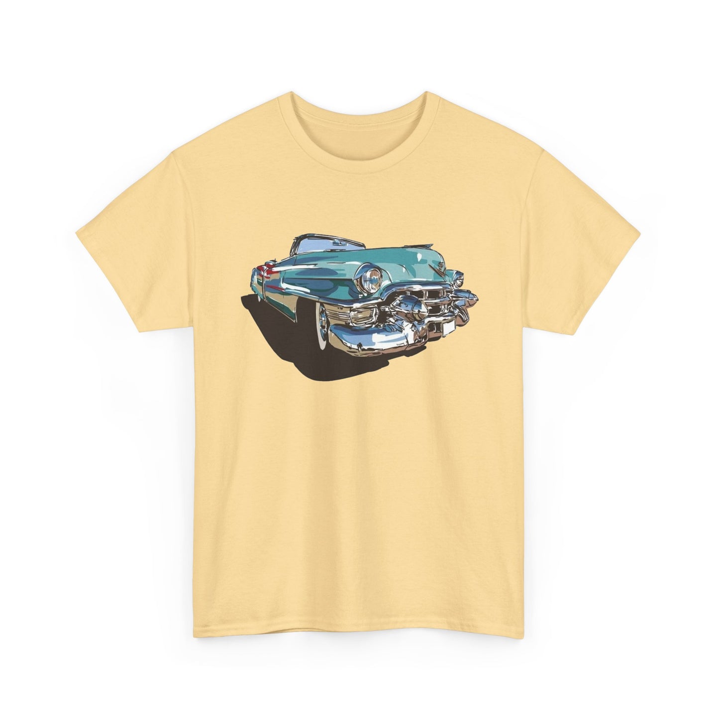 50's Caddy Retro Classic Cars Graphic T Shirt NEW Unisex Heavy Cotton Tee