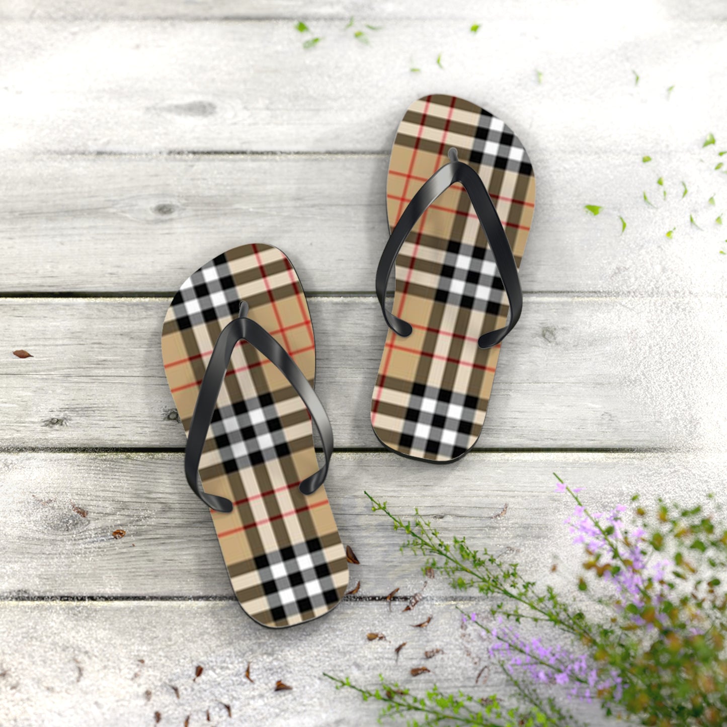 Monogram Print Sandals, Beach Shoes, Vacation Flip Flops, Pool Slides
