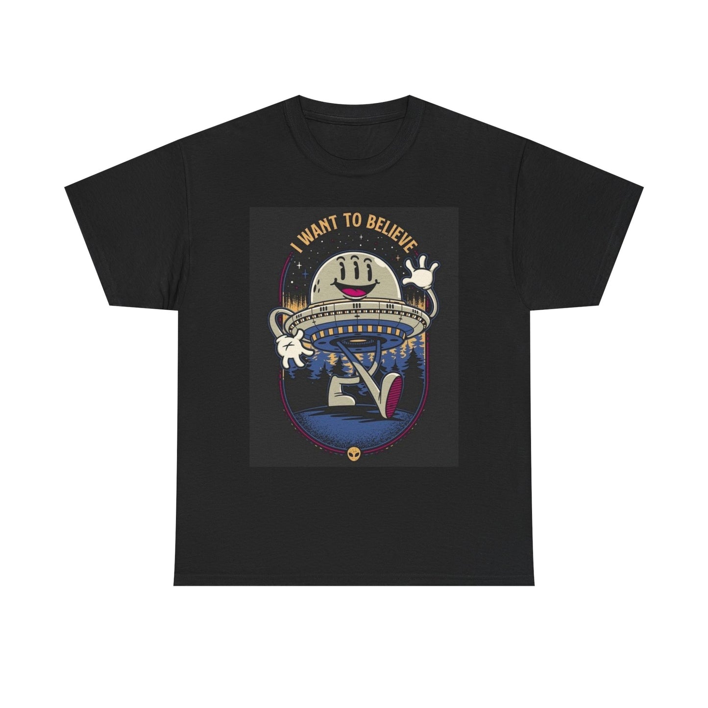 I Want To Believe In Aliens Graphic T Shirt NEW Cotton Tee Gift