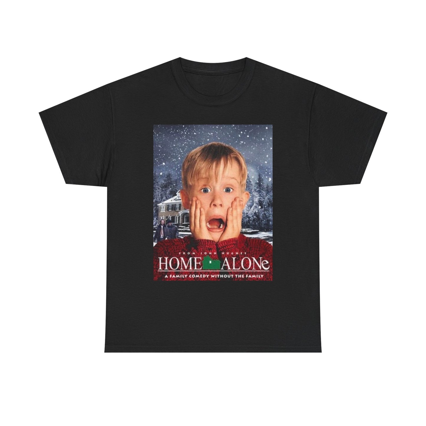 Home Alone T Shirt Vintage Movie Art Christmas Gift Unisex Heavy Cotton Tee