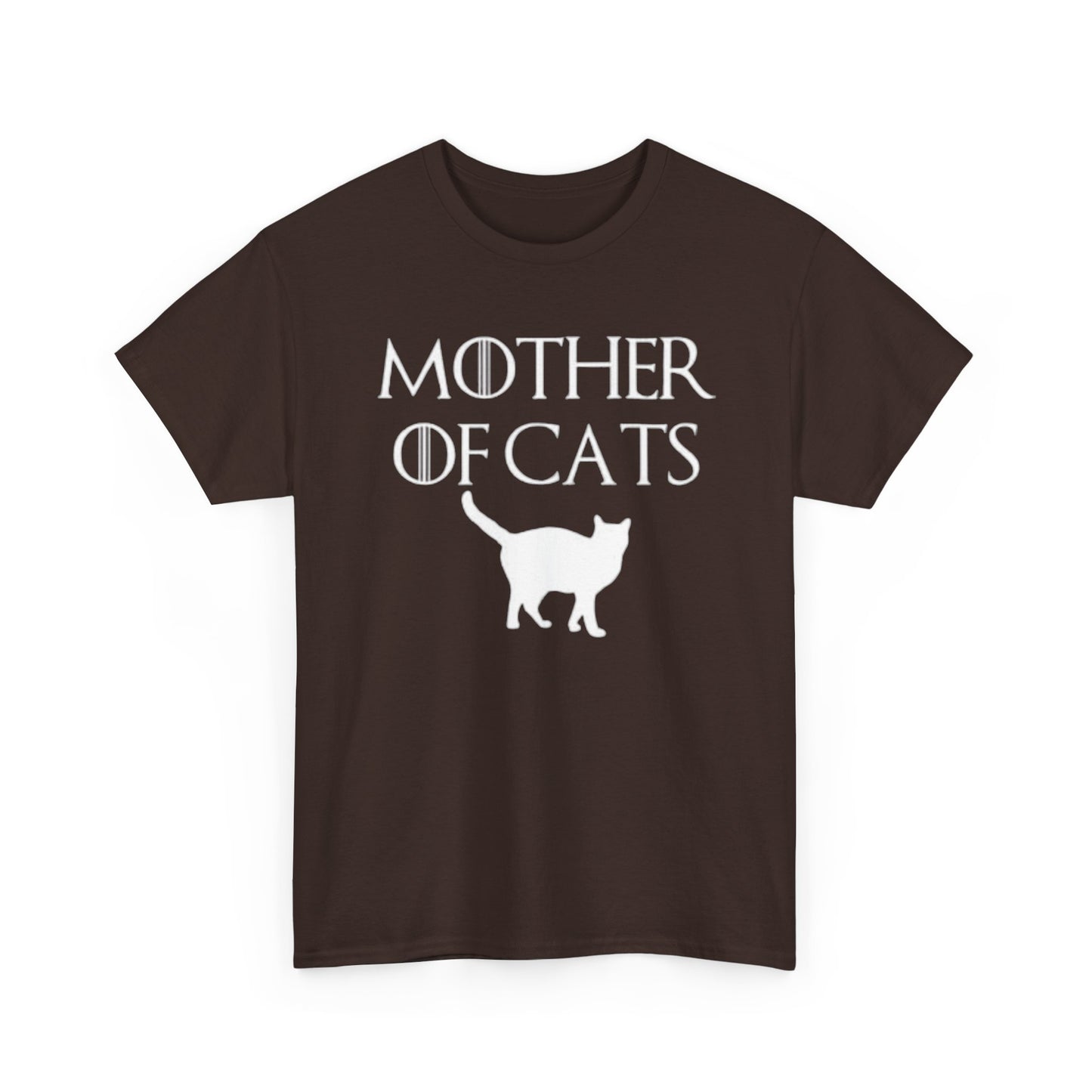 Mother Of Cats Funny Graphic T Shirt Cat Lover Kittens Unisex Heavy Cotton Tee