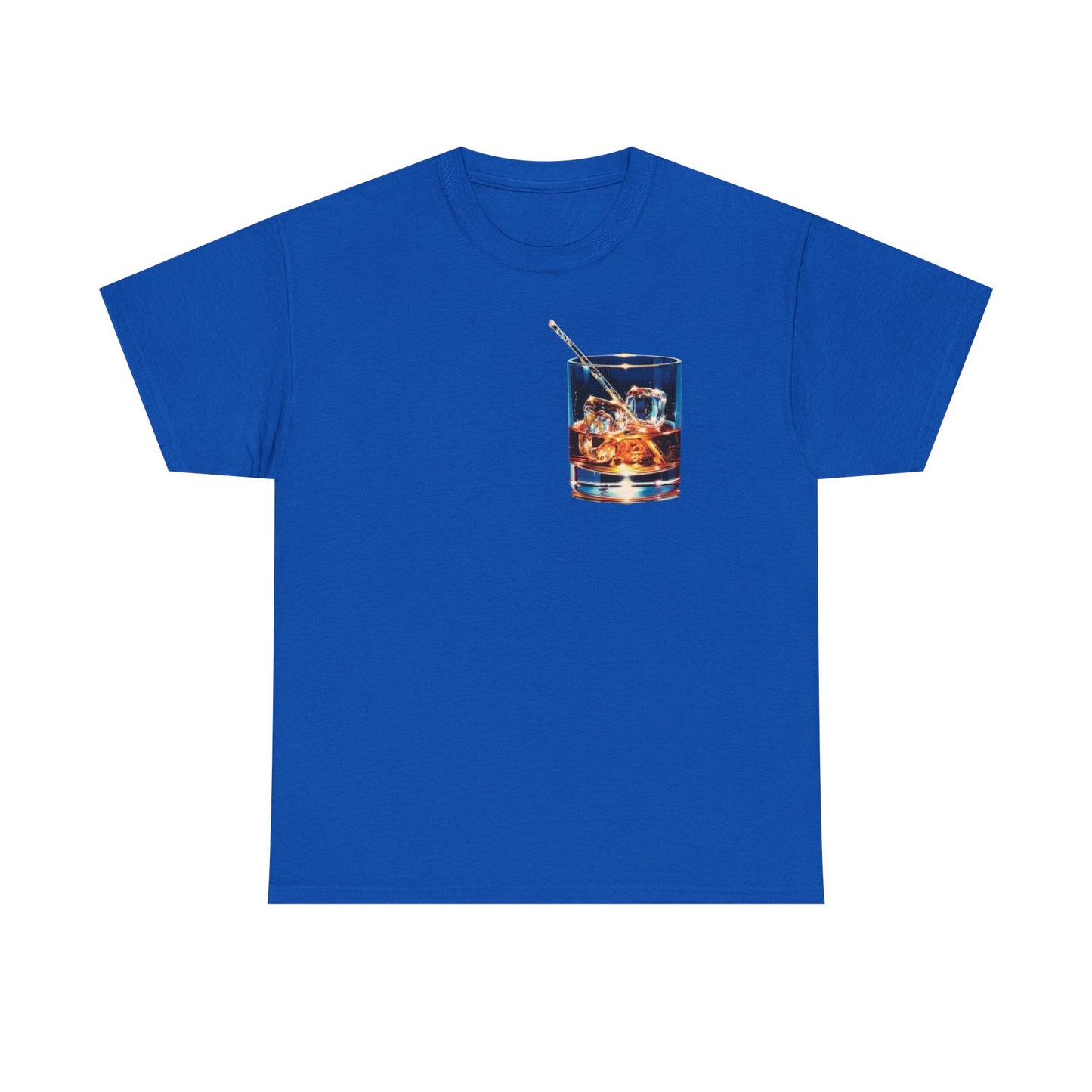 Whiskey On The Rocks Graphic T-Shirt Unisex Heavy Cotton Tee