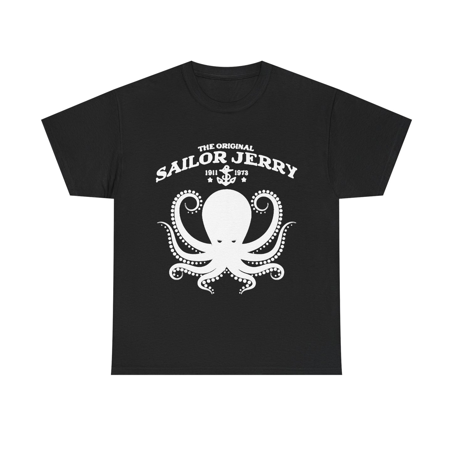 Sailor Jerry T-shirt vintage tattoo navy art retro Hawaii Heavy Cotton Tee