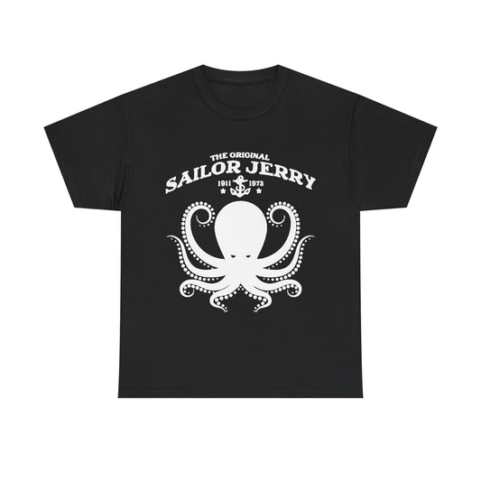Sailor Jerry T-shirt vintage tattoo navy art retro Hawaii Heavy Cotton Tee