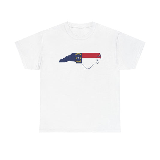 NC Flag State Logo BRAND NEW Apparel T Shirt Unisex Unisex Heavy Cotton Tee