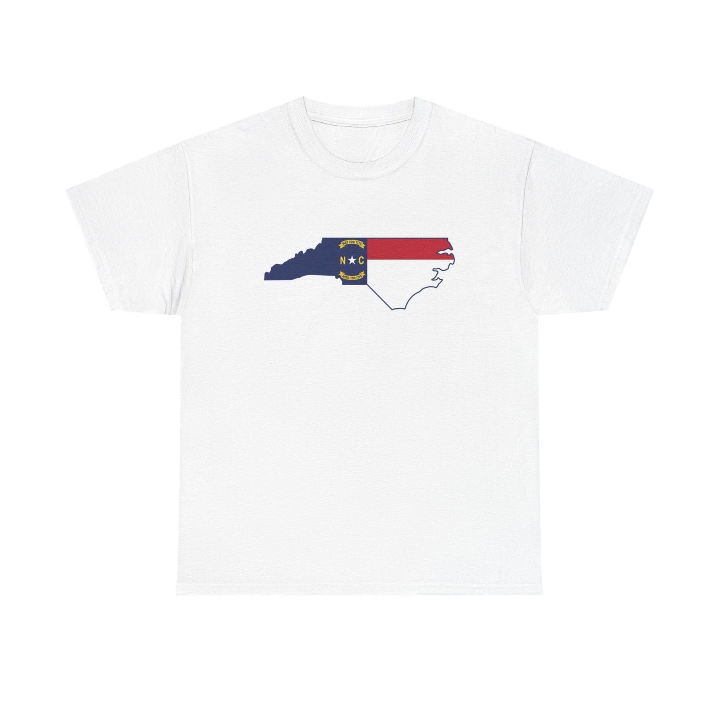 NC Flag State Logo BRAND NEW Apparel T Shirt Unisex Unisex Heavy Cotton Tee