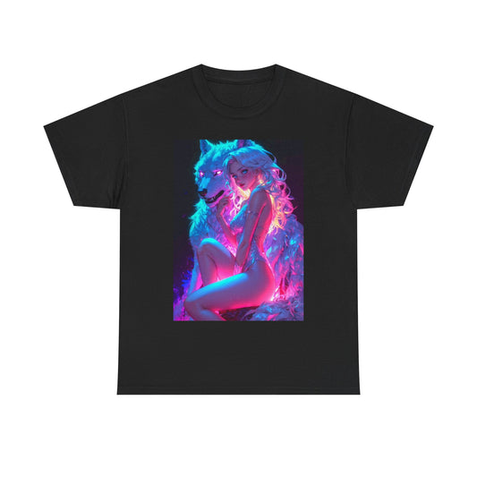 Waifu Anime T-shirt Girl Graphic Cartoon Retro Gaming Unisex Heavy Tee Gamer 3