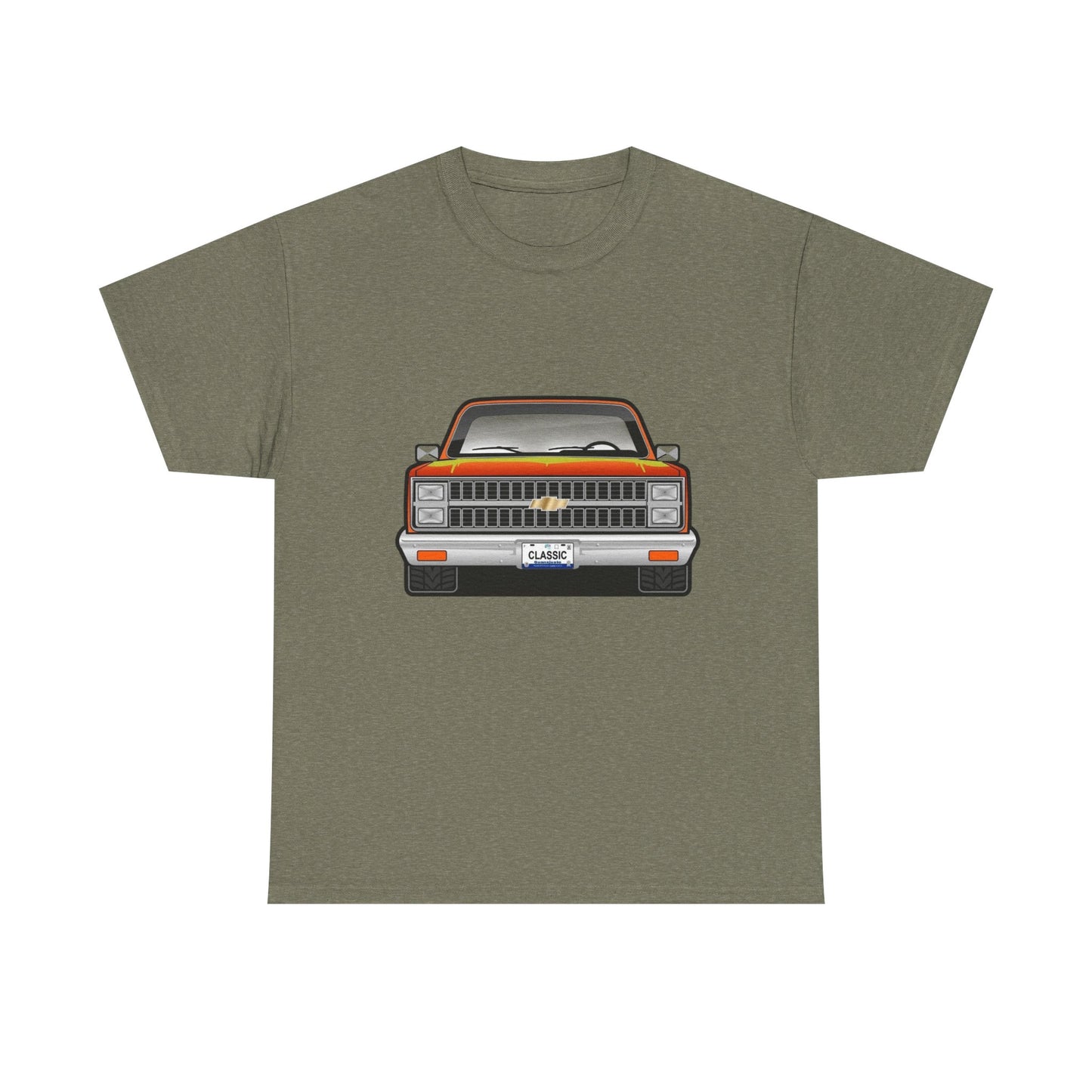 Classic Retro Pickup Truck Graphic T Shirt Unisex Heavy Cotton Tee NEW